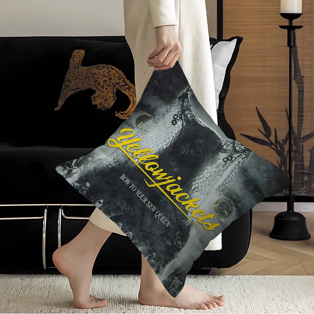 Psychological Horror Series Yellowjackets Personalized Picture Text Home Decorative Pillows Household Gifts 45x45cm