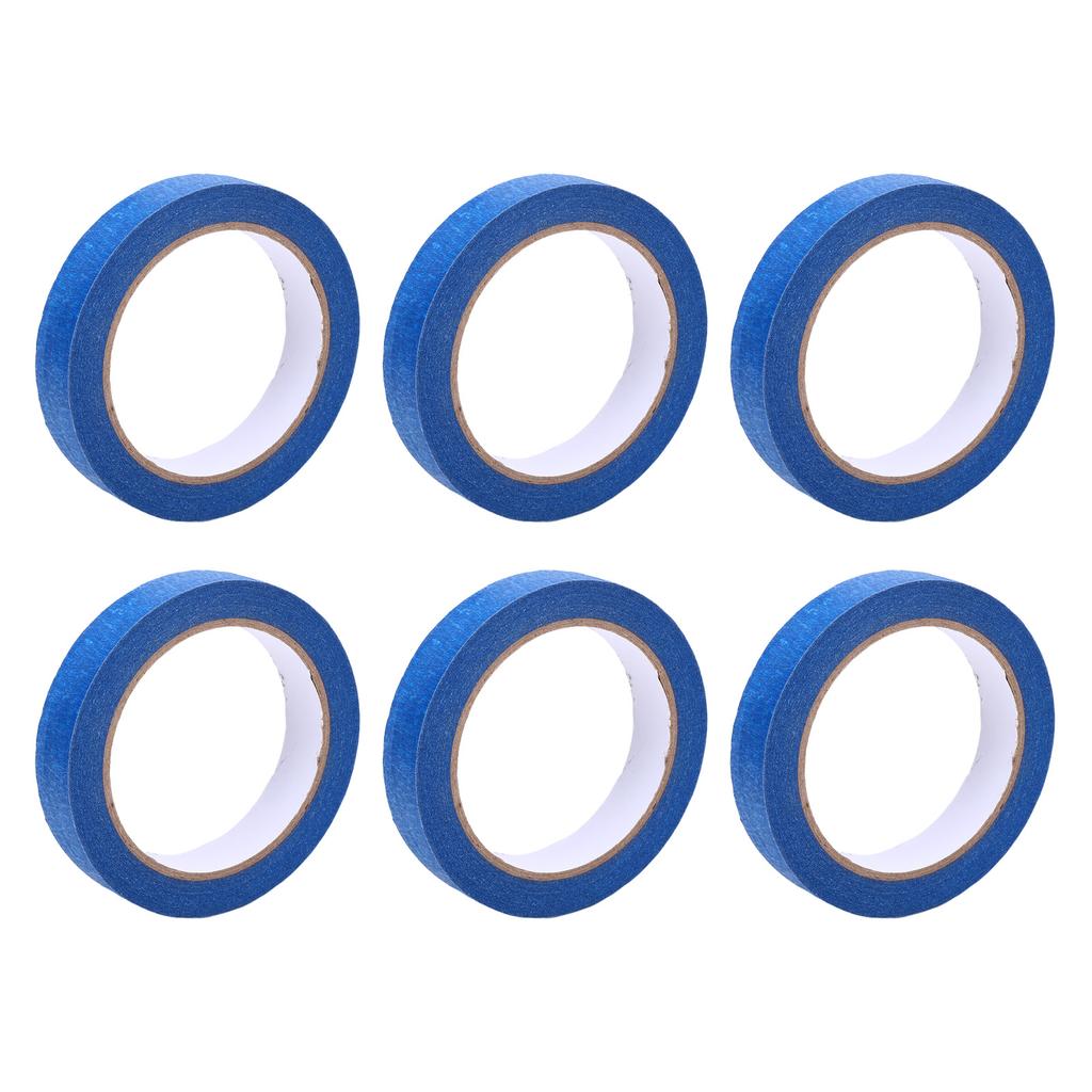 Blue Painters Tape 20mmx30m 0.78inx98.43ft Masking Tape Multipurpose Paint Tape for Home Office School Craft Art 6 Rolls