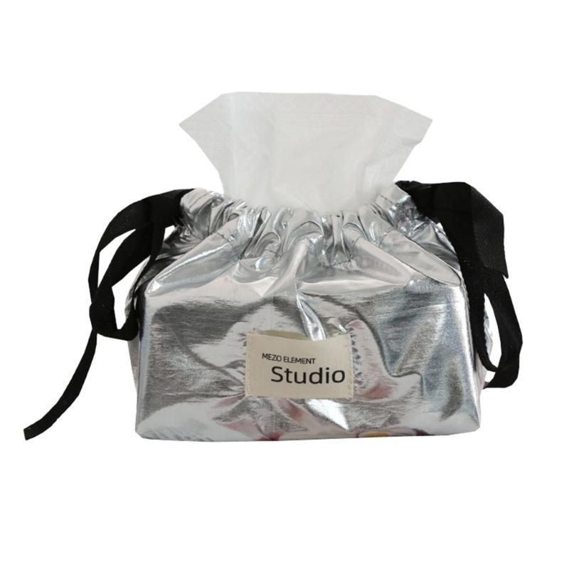 

Drawstring Paper Dispenser Versatile Tissue Box Papers Towel Holder for Office