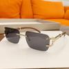 New Frameless Small Square Sunglasses With Rhinestone Accents For Fashionable Street Style