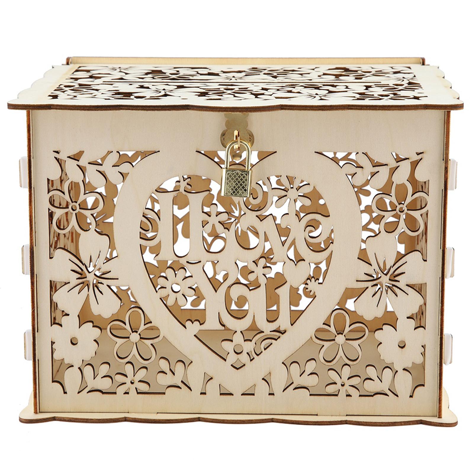 

Wedding Card Box with Keys DIY Money Gift Box For Birthday Party