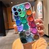 Phone Case For iphone 17 Pro Max Air 16 15 14 13 Pro Max 15 16 Pro 15Plus Watercolors Paint Palette Painting Box Shell