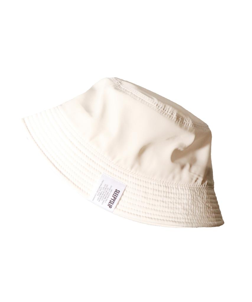 Seullipiseullib Satin White Bucket Hat