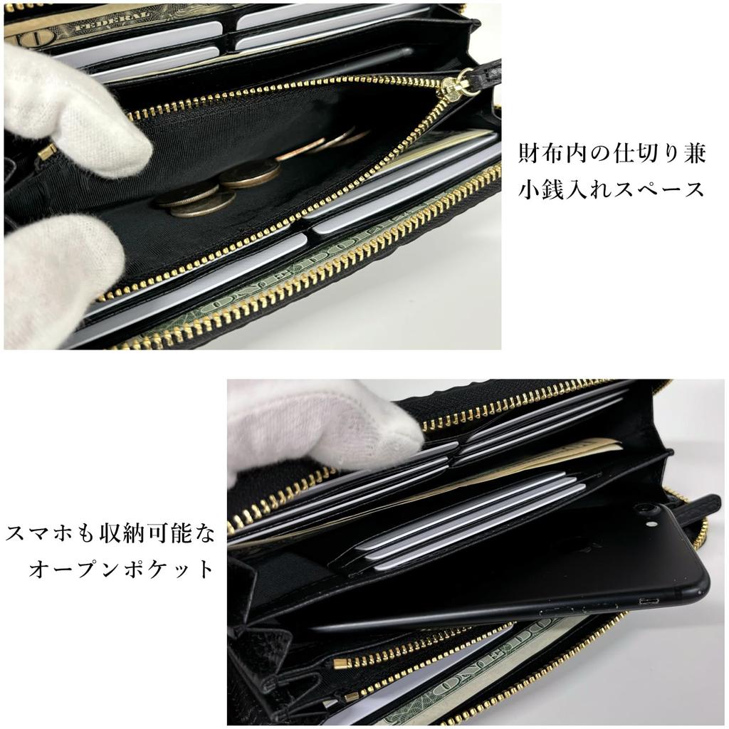 FashionBerry Taupe Krokodil Hornrücken Lange Geldbörse für Männer und Frauen, Echtes Krokodilleder, Alligatorleder Geldbörse, Krokodildesign, Rund