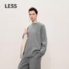 LESS 2024 Autumn Lambswool Cashmere Blend Pullover Sweater
