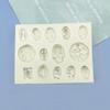 European Retro Goddess Relief Mirror Frame Silicone Mold