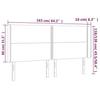 VidaXL LED Headboard Bedroom Furniture Double Bed Accessory Head of Bed Frame Interior Black 3123916