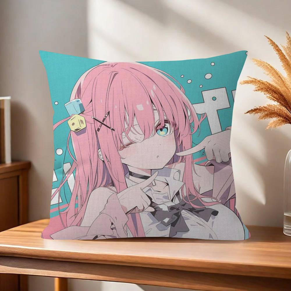 Anime Bocchi The Rock Maple Design Cushion Cover Happy Autumn Harvest decor Holiday Decorati Pillow Cover