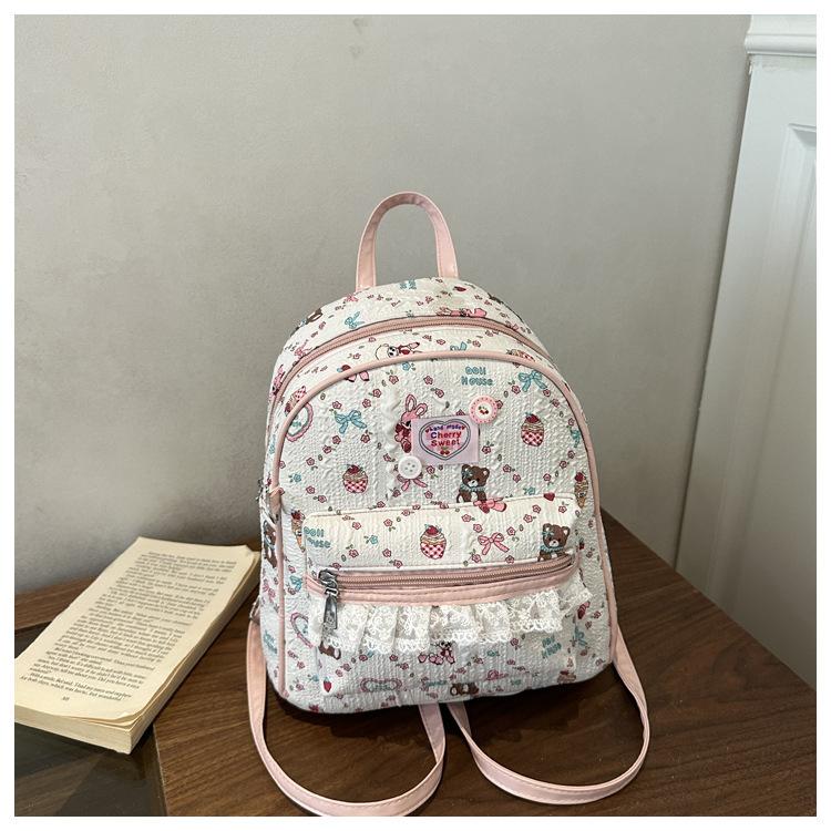 Schoolbag High-end Foreign Style Versatile Backpack Small Lightweight Internet Celebrity Backpack Small Backpack Dual-purpose Ins Korean Backpack