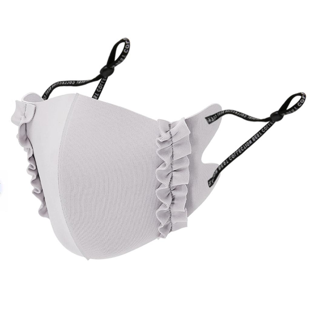 Summer Health Cycling Anti-Dust Lce Silk Mouth Face Mask Respirator Men Women