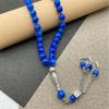 Handcrafted 33 Bead Buddhist Bracelet Glass Beaded Prayer Jewelry Comfortable Spiritual Companion Fashion Accessory