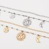 Women New Moon Star Universe Pendant Fashion Vintage Personality Multi Layer Necklace For Women