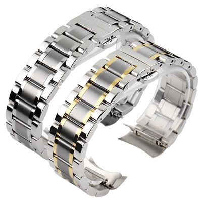 Išlenkta nerūdijančio plieno laikrodžio apyrankė skirta Tissot 1853 Couturier T035 14/16/17/18/22/24 mm Moteriška vyriška apyrankė su dirželiu