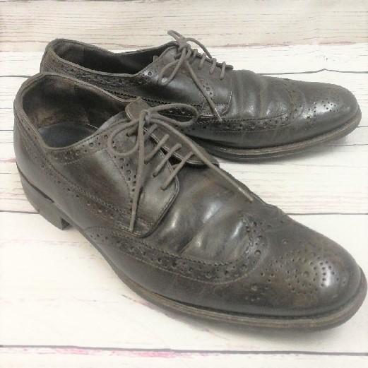 

REGAL Genuine Leather Business Shoes Wingtip Dark Brown size 26.0EE(USED)