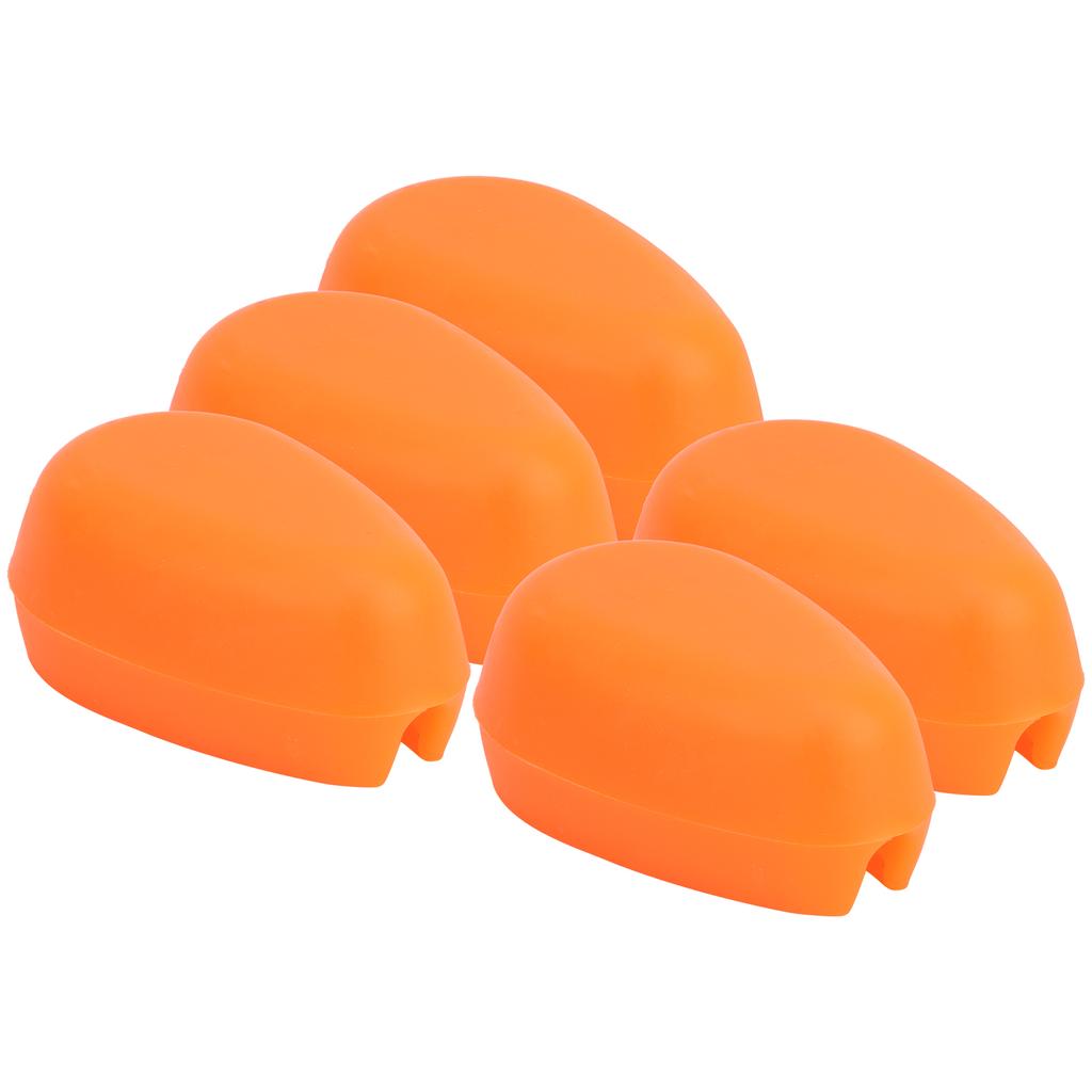 5pcs Fishing Inline Method Feeder Bait Mould Silicone Good Elasticity NonToxic Fish Equipment(Orange )
