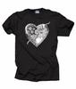 Mechanical Heart T-T-shirt Creative Stylish Tee T-shirt Robot Heart