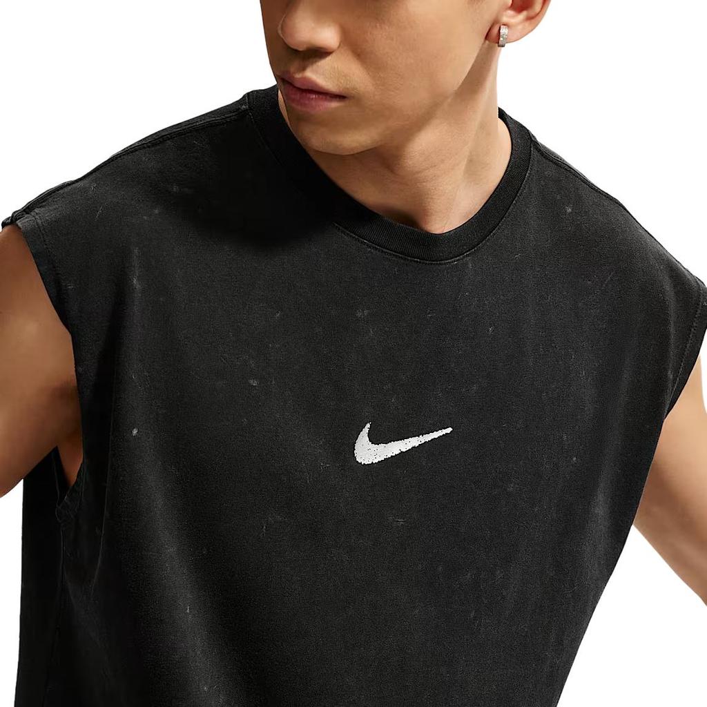 Nike Tank Tops Men's Black Crew Neck Moderate Sleeveless IH1976-010
