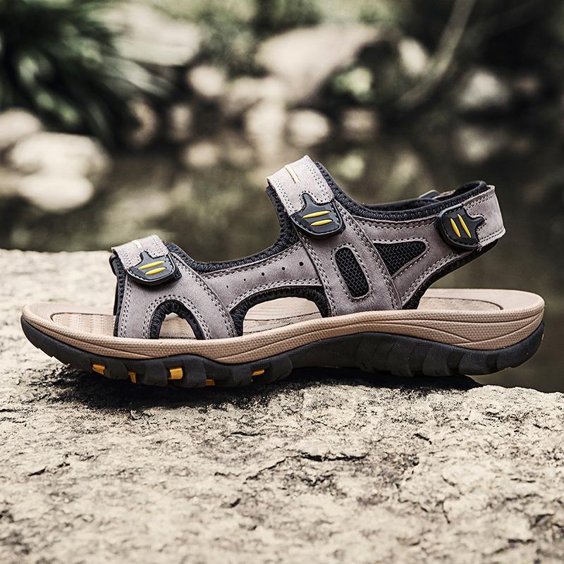 38-48 pánské velké sandály z pravé kůže muži léto muži plážové sandály venkovní sandály pro muže
