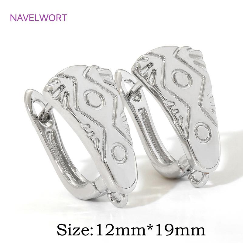 Crochets de Boucles d'Oreilles Plaqués Or 18K Fermoirs Laiton Accessoires de Boucles d'Oreilles Fil d'Oreille Pour Fabrication de Boucles d'Oreilles Apprêts, Accessoires de Fabrication de Boucles d'Oreilles DIY