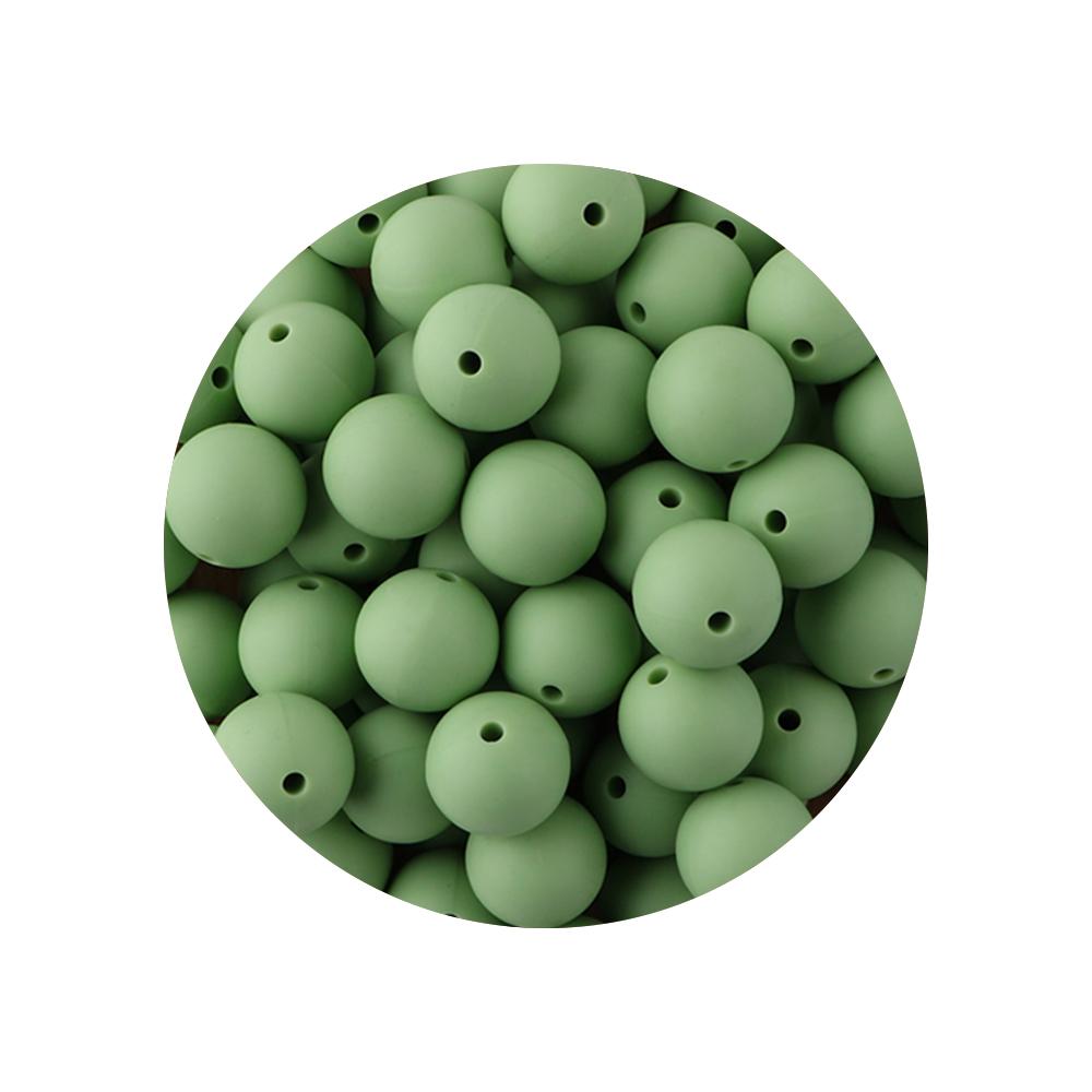 Kovict 9MM 40-80Pcs Round Silicone Bead 9MM Food Grade For Jewelry Making DIY Bracelet Pacifier Chain Accessories