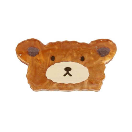 

Hair Clip Cartoon Bear Shape Acrylic Back Head Hair Claw Anti-slip Teeth Half-Tied Hairstyles Large Shark Hair Claw 1