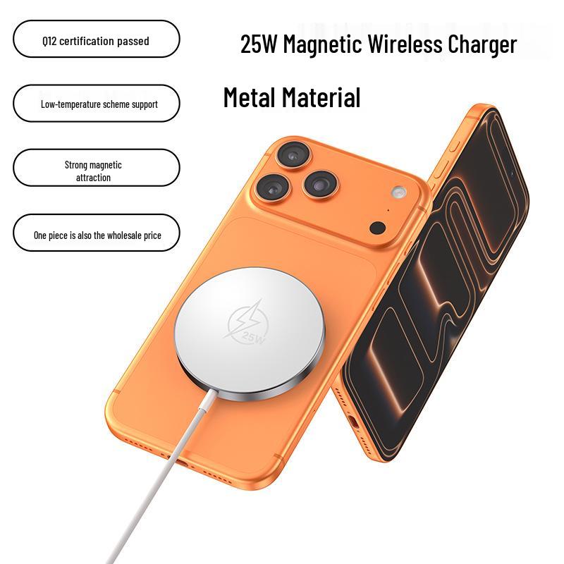 

25 Вт Магнитное Беспроводное Зарядное Устройство Сертифицировано QI2.2 для Apple 17/16 Blue-25W