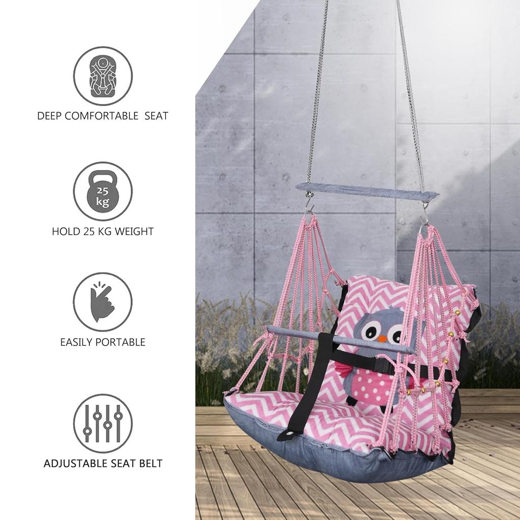Bawełniana huśtawka dla niemowląt dla dzieci składana i zmywalna od 1 do 5 lat prezent dla noworodka miękka jhula z pasem bezpieczeństwa łatwa do przenoszenia blokada bezpieczeństwa