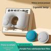 Inflatable U-Shaped Neck Pillow for Portable Travel – Ideal for Car and Airplane Comfort and Neck Support.