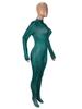 Snake Print Long Sleeve Slimming Bodysuit for Women