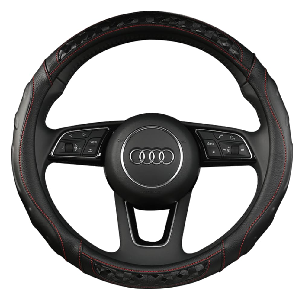 TATACLEA Carbon Fiber Car Steering Wheel Cover, Steering Wheel Cover, Steering Wheel Cover, Round