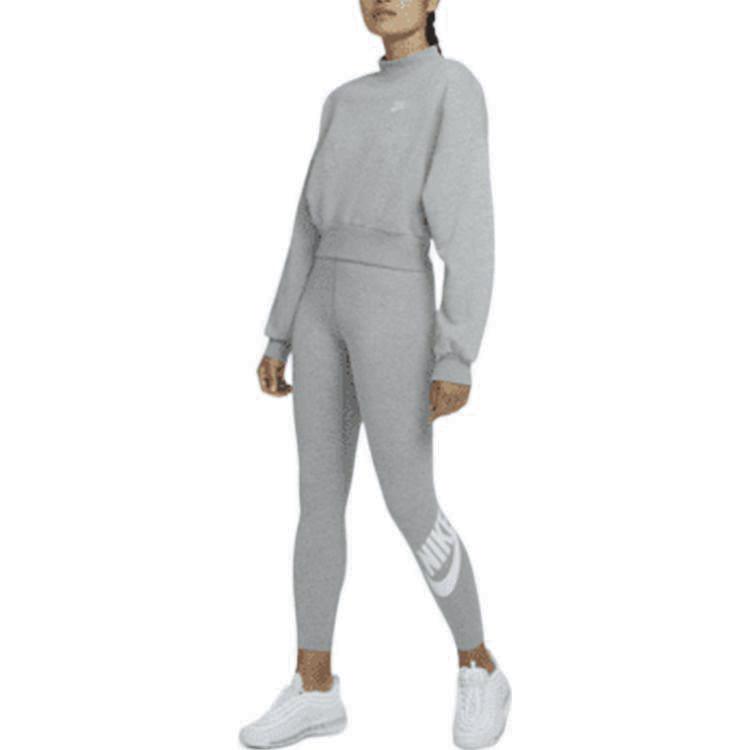 Nike Sportswear Essential Høyt Liv Fitness Yoga Leggings Dame Underdeler Grå CZ8529-063