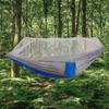 Portable Camping Travel Hammock Hanging Bed with Mosquito Net (Gray   Blue)