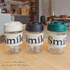 Stylish Double-Walled Anti-Scald Plastic Coffee Cup with Straw and Handle