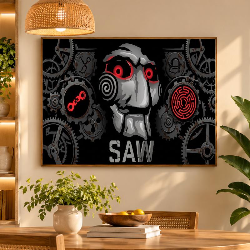 5D Diamond Painting Saw Billy the Puppet DIY Full Drill Diamond Art Kit Home Decoration