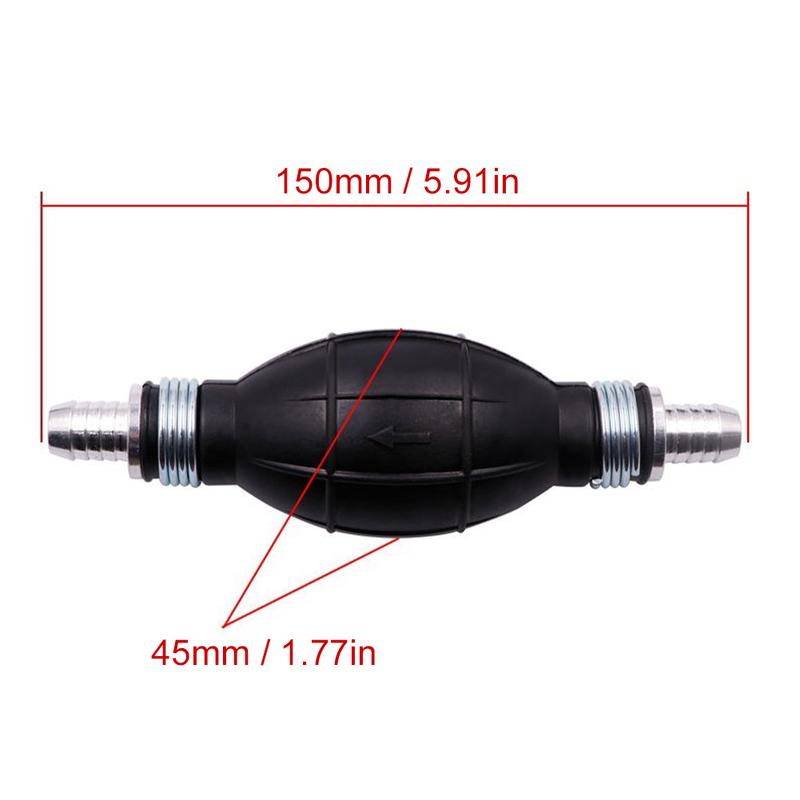 6/8/10/12mm Universal Fuel Pump Rubber Manual Liquid Oil Transfer Pump Petrol Diesel Hand Primer Bulb for Car Marine Outboard
