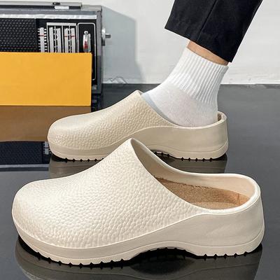 Mode Kochschuhe Küchenschuhe für Herren Herren Sommer Hausschuhe Rutschfest Ölbeständig Krankenpfleger Arbeitsschuh Lässige EVA Leichte Weiche Clogs