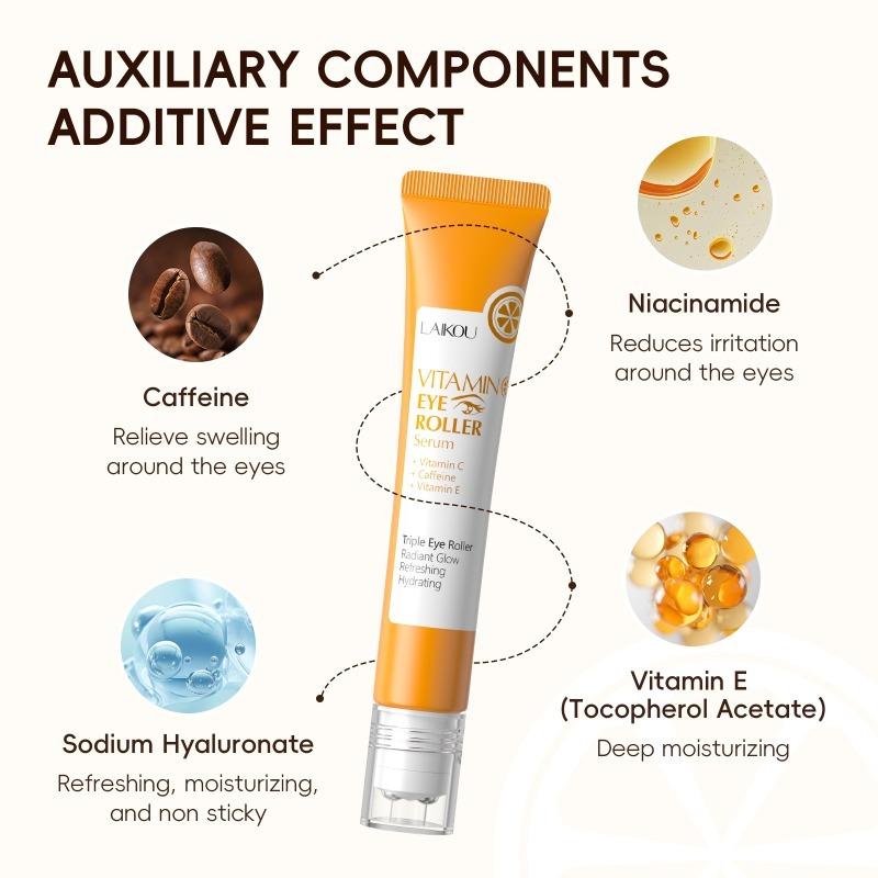 Vitamin C Roll-on Eye Essence Moisturizing and Whitening Eye Skin Care Essence Firms Skin Perfect Gift