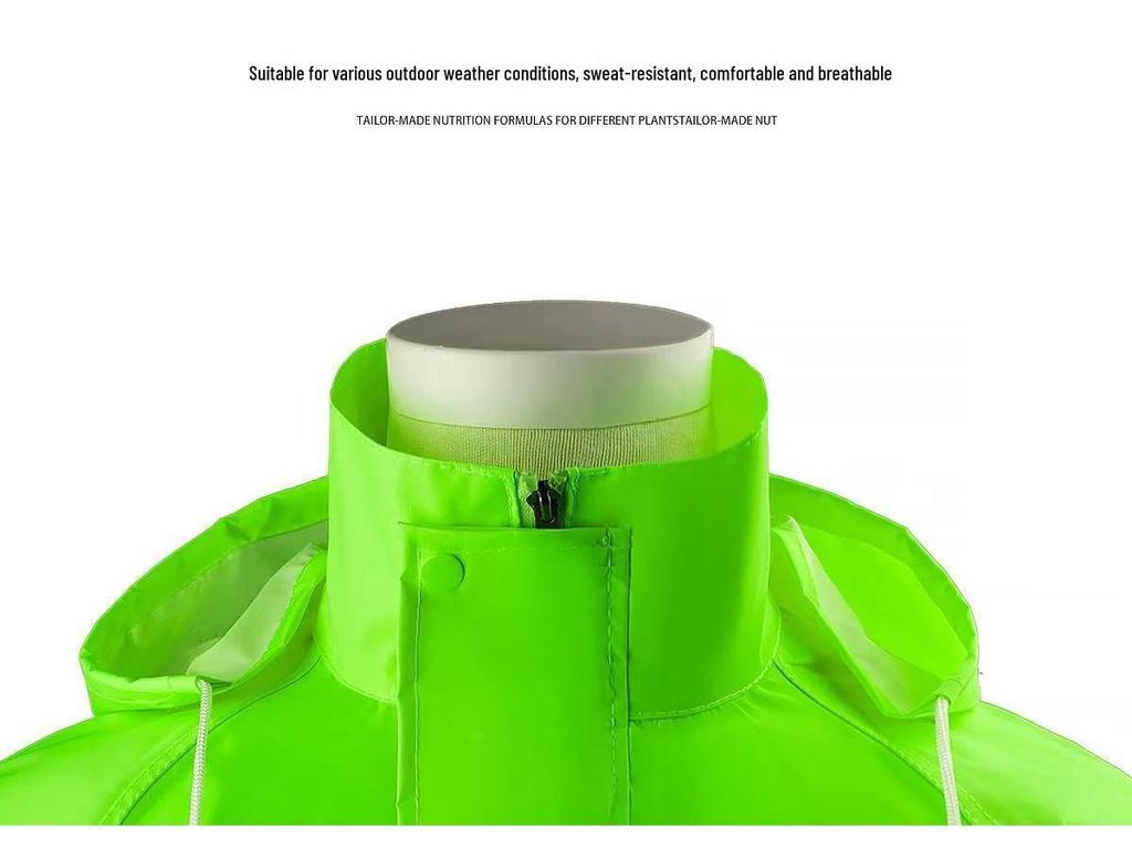 Duty Reflective Raincoat & Pants Set for Traffic and Sanitation Patrol