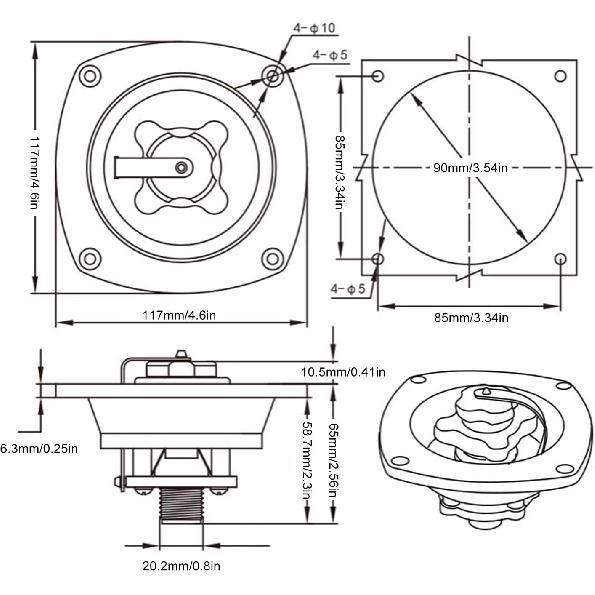 Sorandy RV Water Inlet Wall Mount City Water Fill Inlet with Check Valve, Pressure Regulated Water Entry Regulator for Camper Trailer Marine