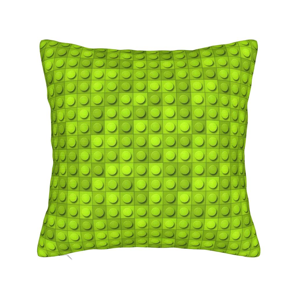 Symmetric Primary Color Building Blocks Pattern Pillow Case Funny Pillow Cover Comfy Pillowcases For Sofa Couch Bed Living Room
