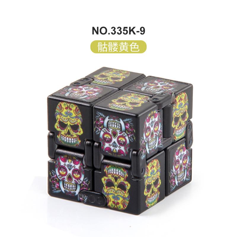 New Strange Decompression Infinite Rubik'S Cube Christmas Halloween Rubik'S Cube Toy, Pocket Flip 10 Finger Rubik'S Cube