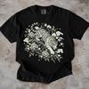 White Tiger Shirt, Floral Tiger Graphic Tee, Japanese Style Tiger T-Shirt, Wild Cat Lover Gift