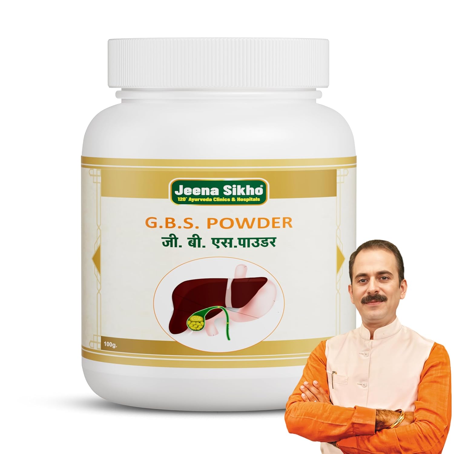 

Jeena Sikho G.B.S Herbal Wellness Powder with Gokshura Blend Ayurvedic Botanical Formula 60 gm Herbal Supplement
