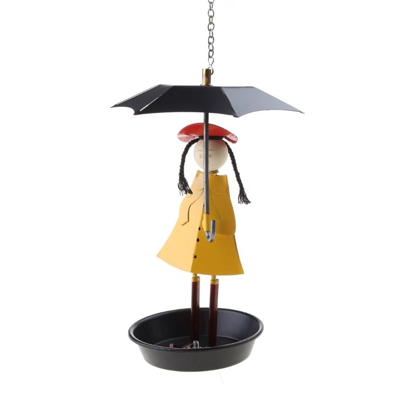 

Creative Metal Bird Feeder Anti Rust Durable Hanging Birdfeeder for Wild Birds Backyard Garden Cute Cartoon Bird Fee 1