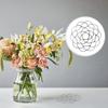 Floral Grid Organizer Stainless Steel 4" 5" 6" Flower Frog Wire Floral Arrangement Grid for Vases Bouquets Dining Table Decoration