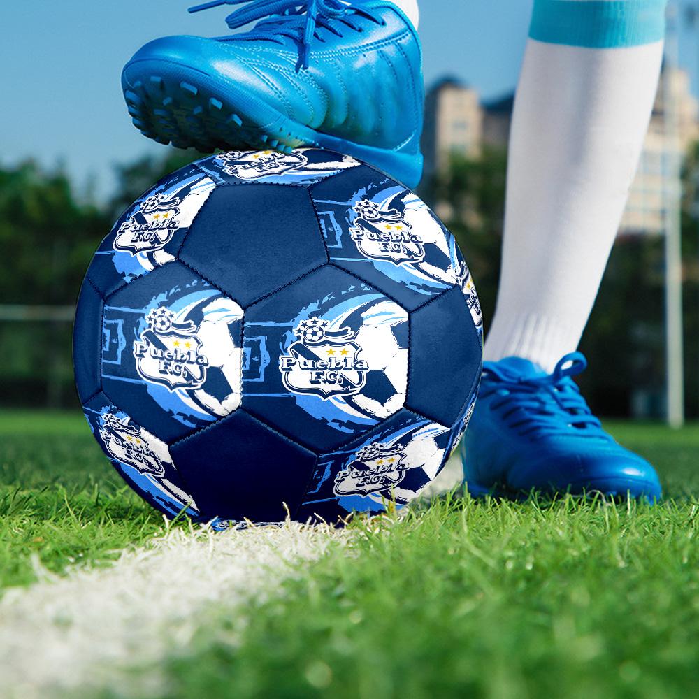 Puebla Indoor Soccer Ball Colorful All Ages Size 5 Machine Stitched PVC Competition Ready Durable High-Bounce