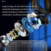 New Wireless Headphones Bluetooth 5.3 Bone Conduction Earphones Earclip Design Touch Control Led Earbuds Sports Headsets