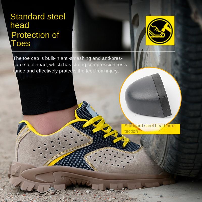Labor Insurance Shoes Men's Steel Head Anti-smashing, Anti-piercing and Anti-skid Welder Shoes