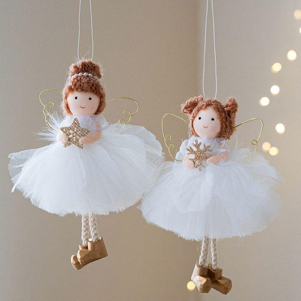 Gauze Skirt Christmas Tree Pendant Hanging Angel Girl Pendant Party Decoration