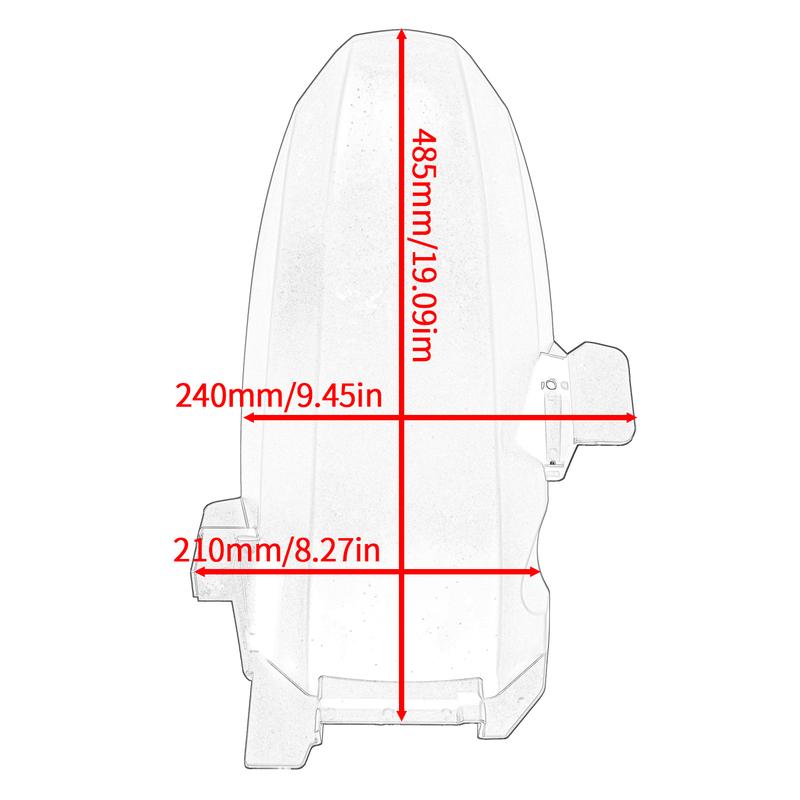 Motorcycle Fender Rear Mudguard Fender Cover Mudguard Splash Guard Protector For ZONTES 368G G368 368 G 2024 2025